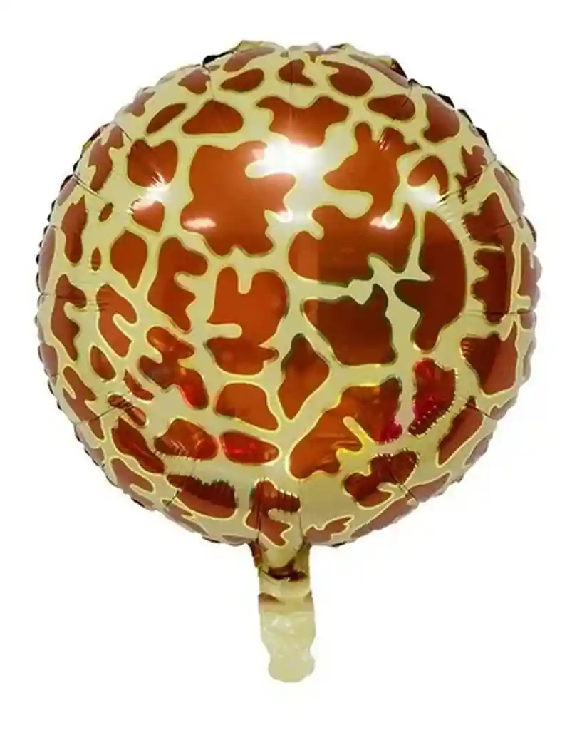 Globo Metalizado Orbit Animal Print 55cm Jirafa