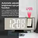 Reloj Despertador Digital Alarma Lcd Proyector Hora Espejo