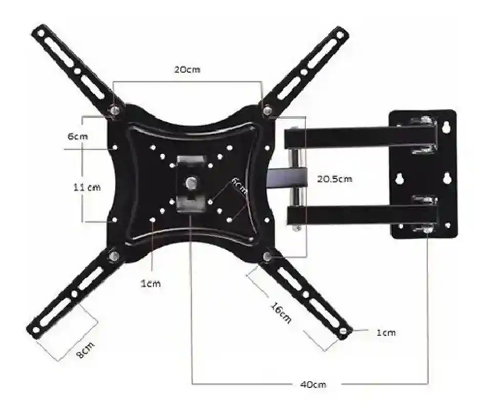 Soporte Base De Tv Monitor De 32-55 Pulgadas De Brazo X-400