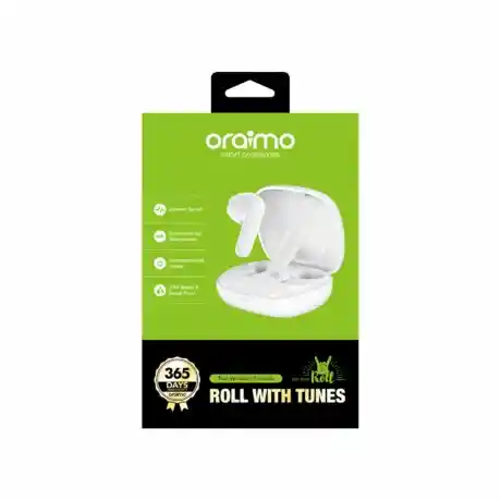 Oraimo Audifonos Roll Blancos