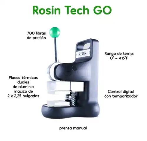 Rosin Tech " Go 2 " Maquina Para Extractos