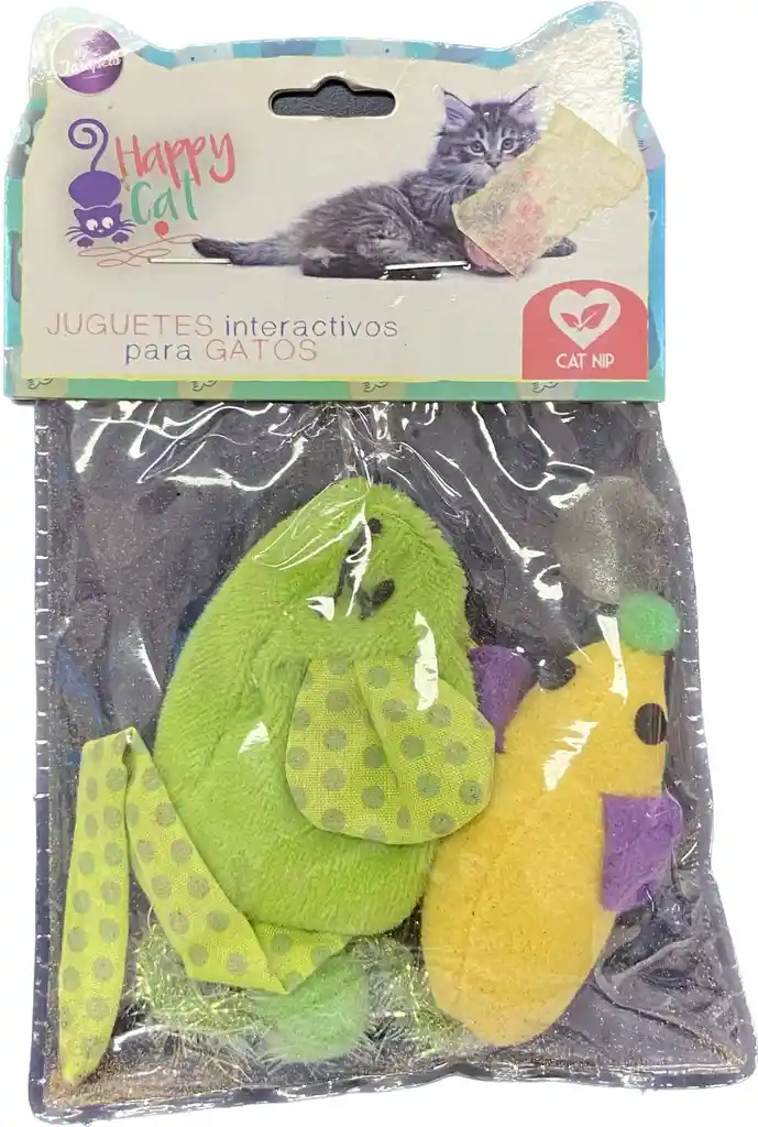 Juguetes Comobo Mix Para Gatos Ratones De Peluche