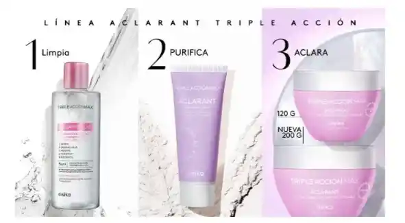 Crema Para Rostro Triple Acción Max Aclarante 120g