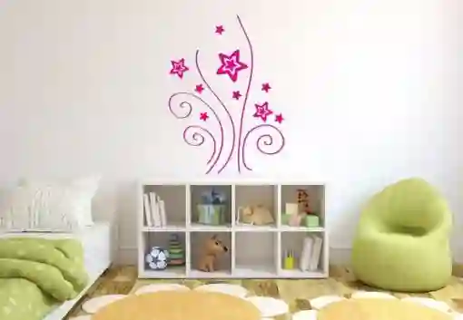 Vinilo Decorativo Arabescos Y Etrellas