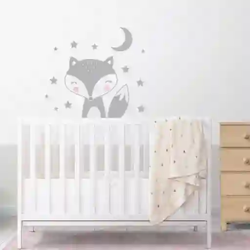Vinilo Decorativo Zorrito Gris