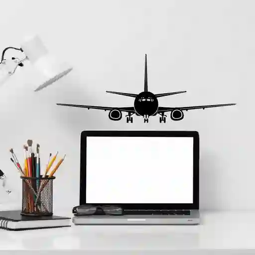 Vinilo Decorativo Avión Comercial