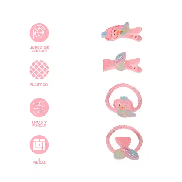 Set Infantil de Collar y Accesorios Bajo el Mar Serie Miniso