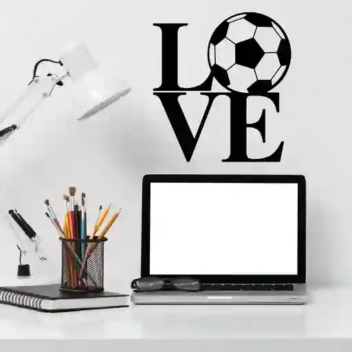 Vinilo Decoratico Love Futbol