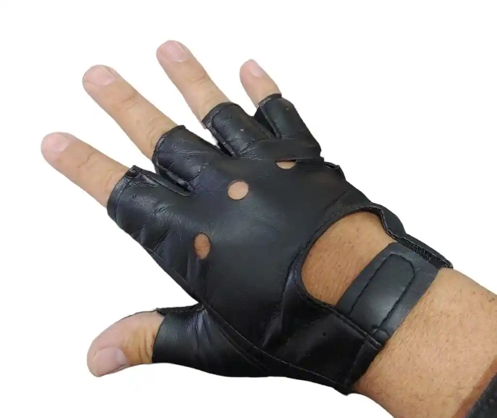 Guantes Cortos De Cuero Sintetico