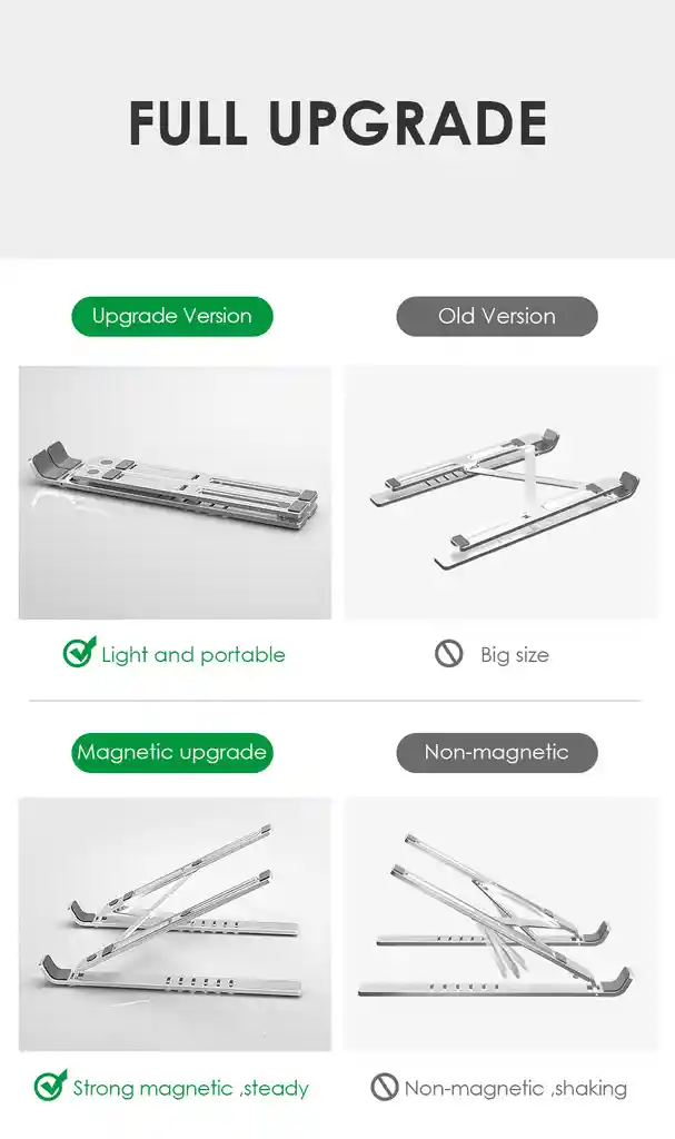 Soporte Computador Portail Aluminio Plegable Angulo Ajustable