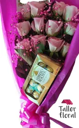 Bouquet Rose Y Chocolates