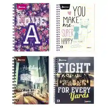 Cuaderno Argollado 80 Hj Cuadriculado