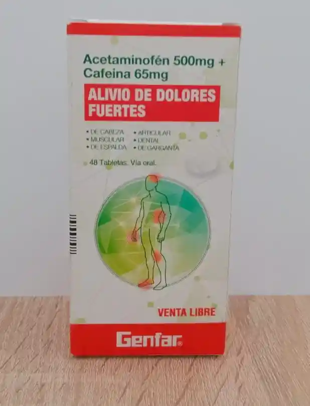 Acetaminofen 500 Mg + Cafeina 50 Mg