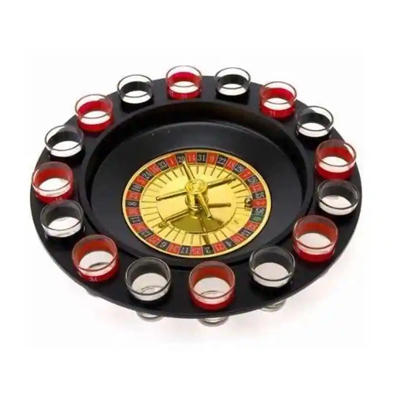 Ruleta Shots Juego De Mesa Para Tomar Spinning 16 Piezas Hd4872