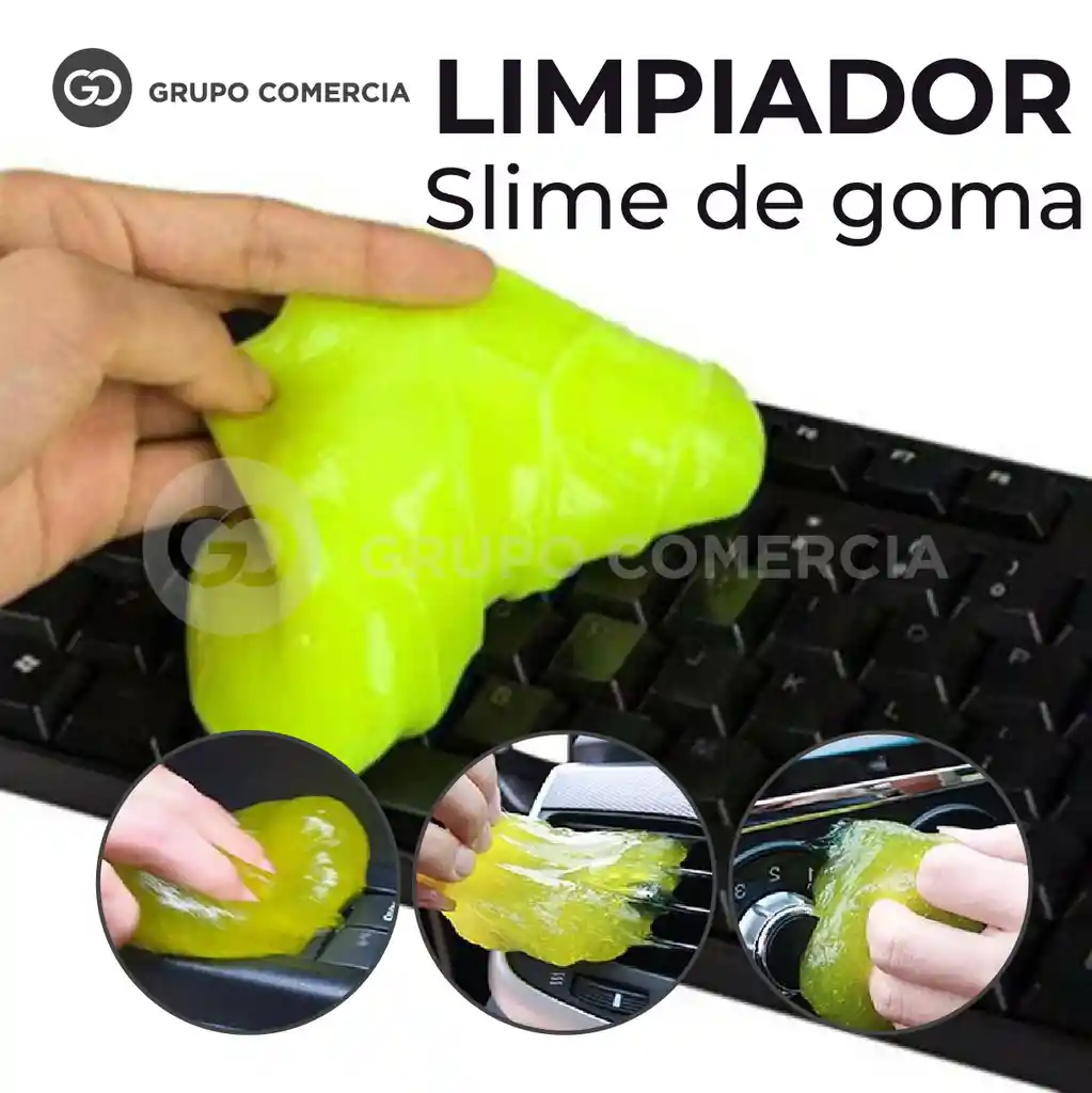 Slime Gel Limpia Teclados Rejilla Carros Universal Lavable