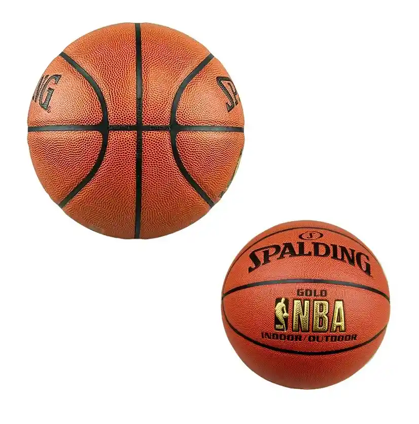 Balón Basketball Nba Spalding Baloncesto Gold #7 Cuero