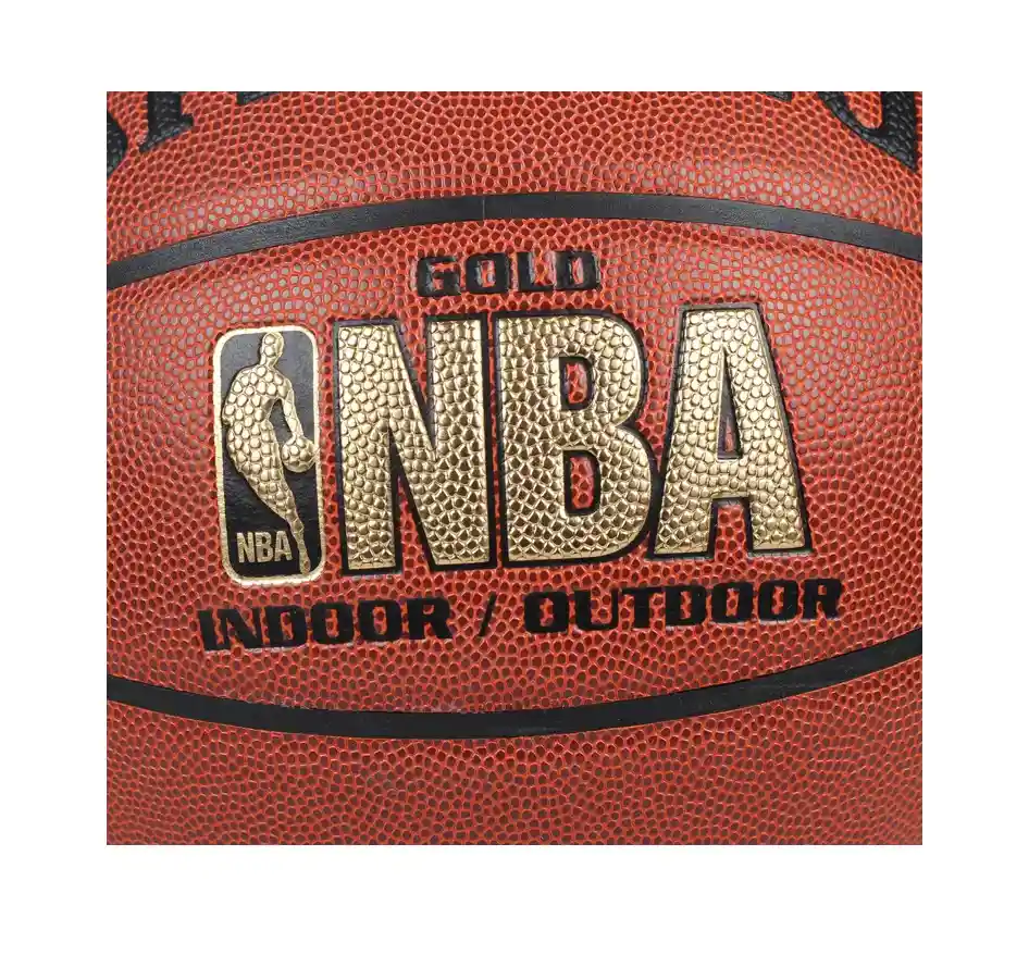 Balón Basketball Nba Spalding Baloncesto Gold #7 Cuero