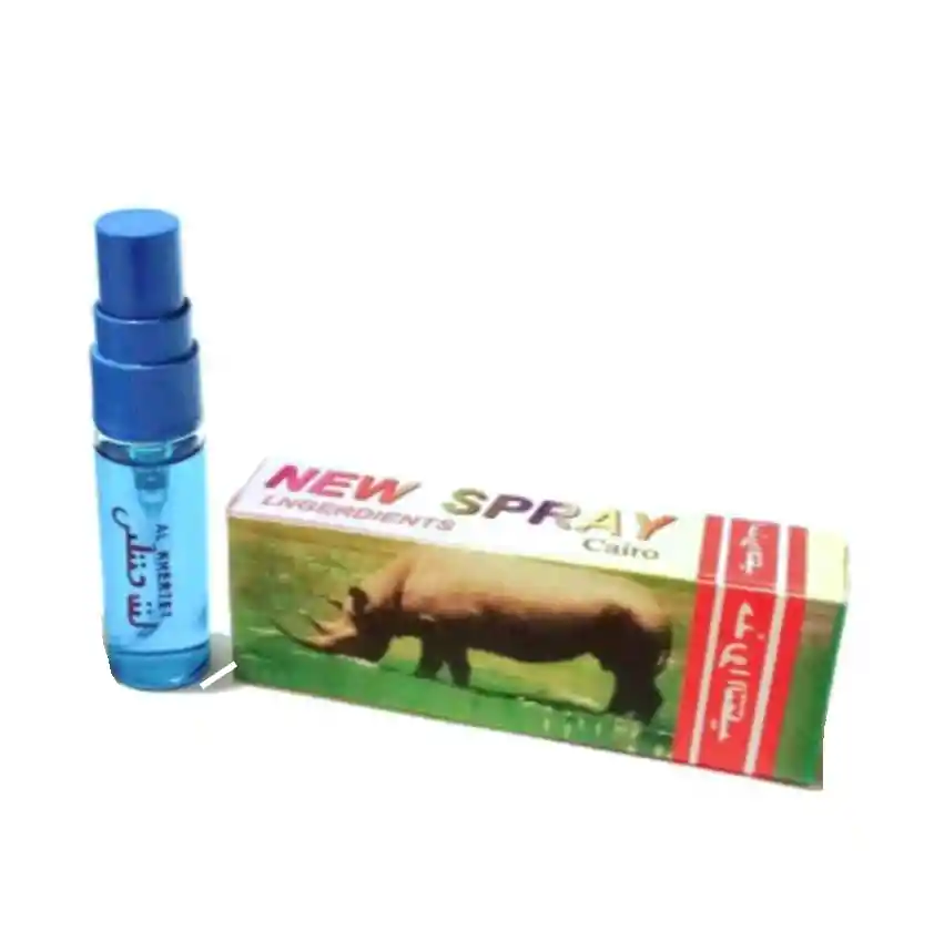 Aceite En Spray Retardante Sexual Masculino Rhino Azul Extra Fuerte