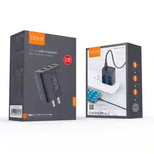 Cargador Vidvie Plm331 Usb- Iphone