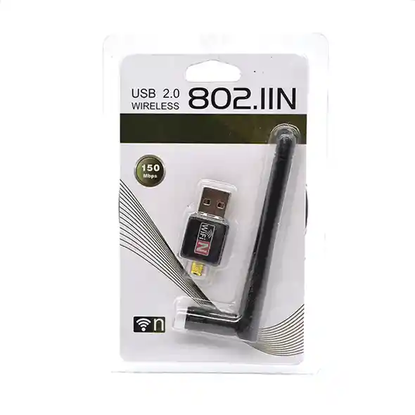 Adaptador De Red Wifi 150mb/s Alta Ganancia 1 Antena