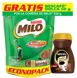 Milo Alimento En Polvo + Nescafé Dolca