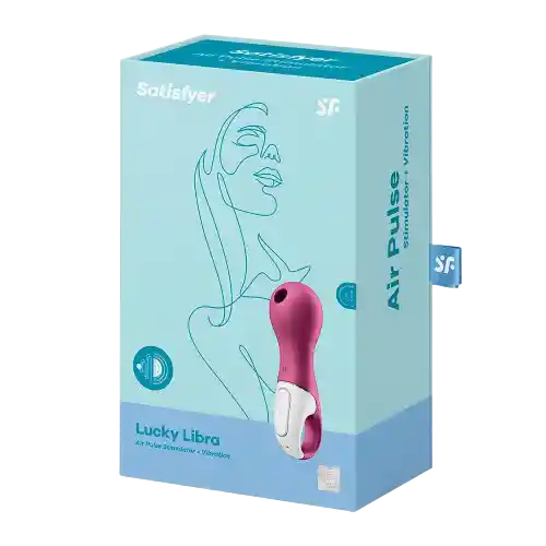 succionador de clitoris con vibracion SATISFYER lucky libra violeta