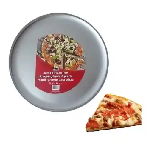 Molde Pizza Extragrande 40cm Acero De Hornear Resistente