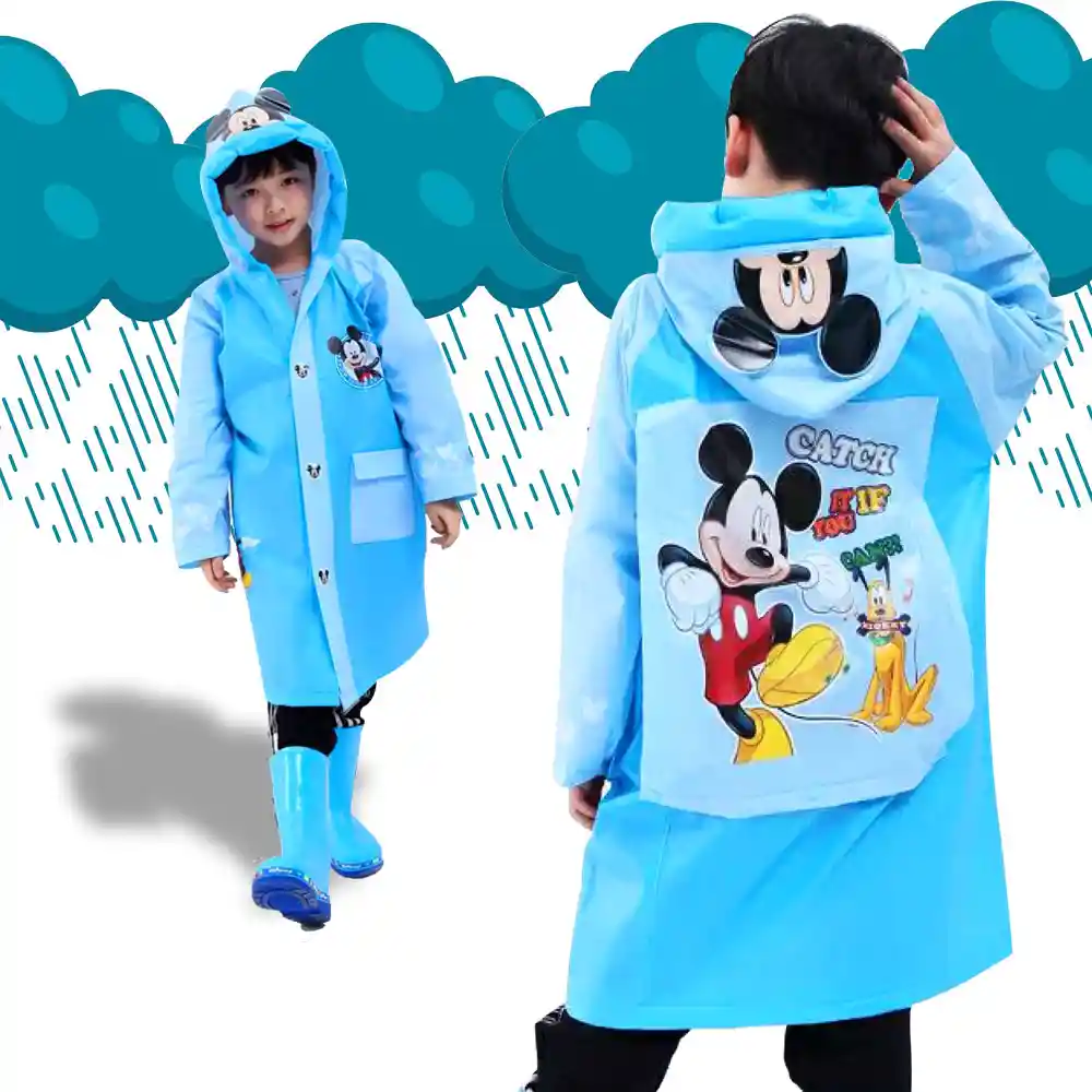 Mickey Mouse Carpas Impermeables Lluvia Ropa Invierno Jugueteria Niños