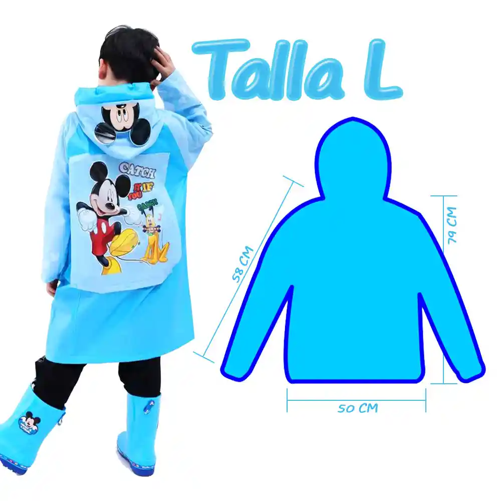 Mickey Mouse Carpas Impermeables Lluvia Ropa Invierno Jugueteria Niños