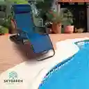 Silla Cama Plegable Asoleadora Jardín Exterior Piscina