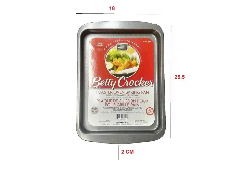 Betty Crocker Bandeja Horno Tostador 25,5 Cm X 18 Cm