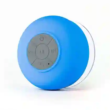 Mini Parlante Altavoz Bluetooth Waterproof Para Ducha Bts-06 - Azul