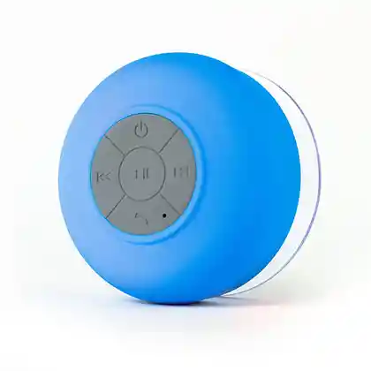 Mini Parlante Altavoz Bluetooth Waterproof Para Ducha Bts-06 - Azul