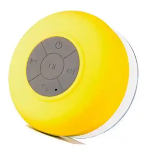 Mini Parlante Altavoz Bluetooth Waterproof Para Ducha Bts-06 - Amarillo