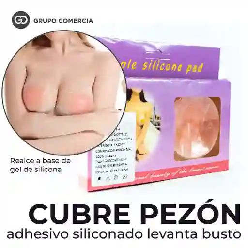 Cubre Pezon Adhesivo Silicona Comodo Pushop