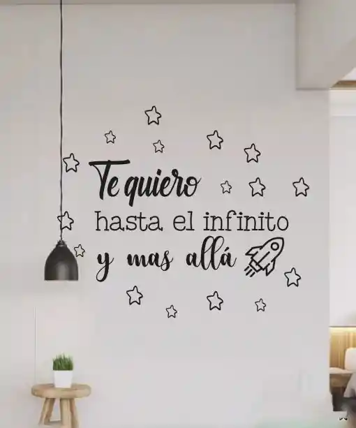 Vinilo Decorativo Hasta El Infinito