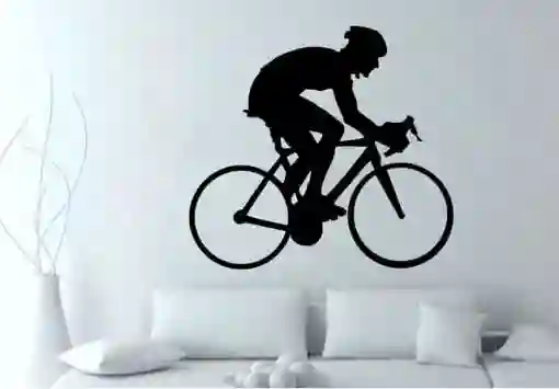 Vinilo Ciclista Ruta