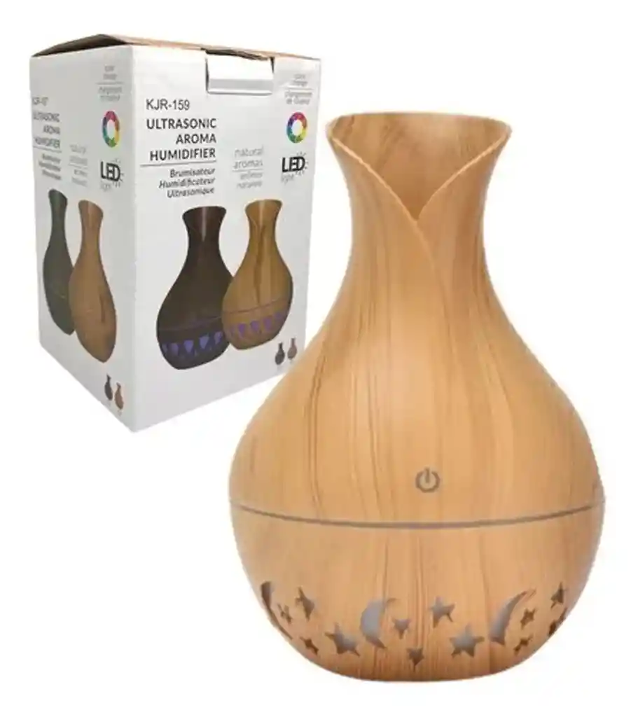 Difusor Aromatizador Humificador Ultrasónico Estrellas Luces