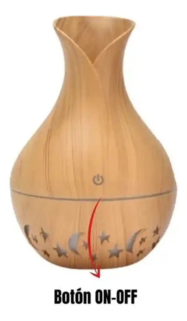 Difusor Aromatizador Humificador Ultrasónico Estrellas Luces