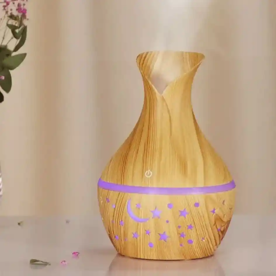 Difusor Aromatizador Humificador Ultrasónico Estrellas Luces