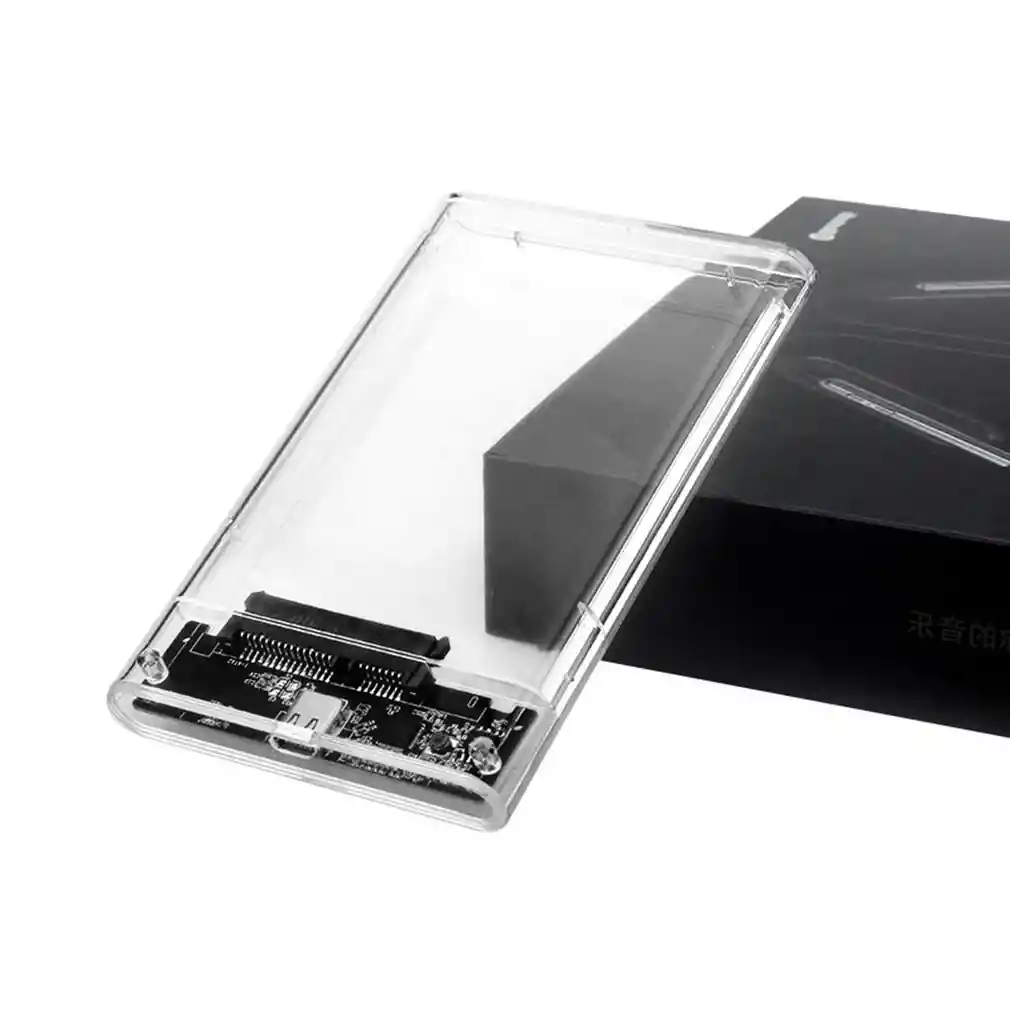 Caja Externa Disco Hdd O Ssd Sata 2.5 A Usb 2.0 Transparente