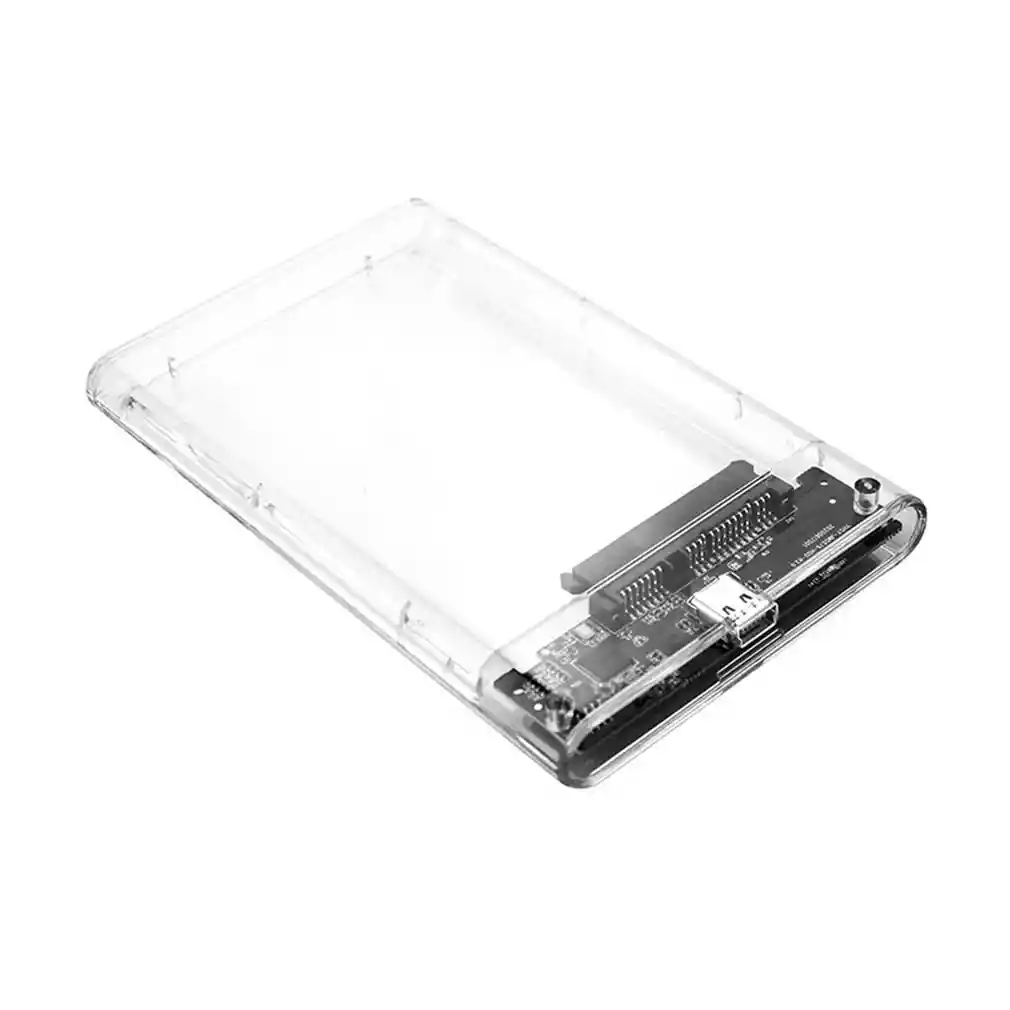 Caja Externa Disco Hdd O Ssd Sata 2.5 A Usb 2.0 Transparente