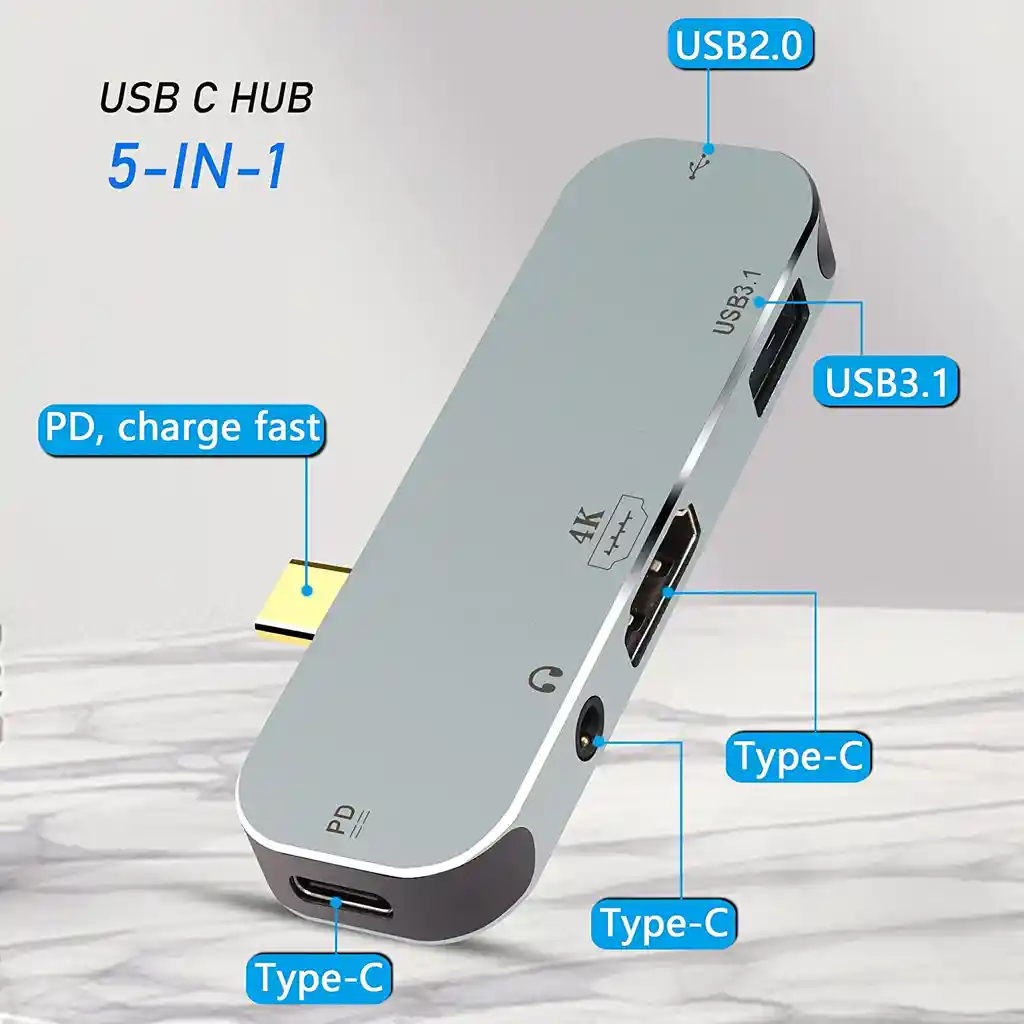 Adaptador Hub Usb C A Hdmi Multipuerto 4k