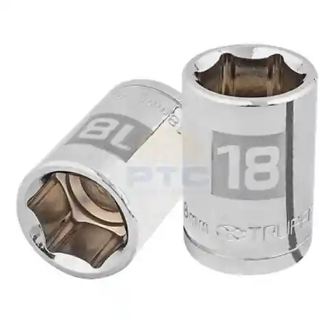 Dado 18mm, 6 Puntas, Cuadro 1/2" Marca Truper