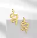 Arete Topo Serpiente Mini Dorado