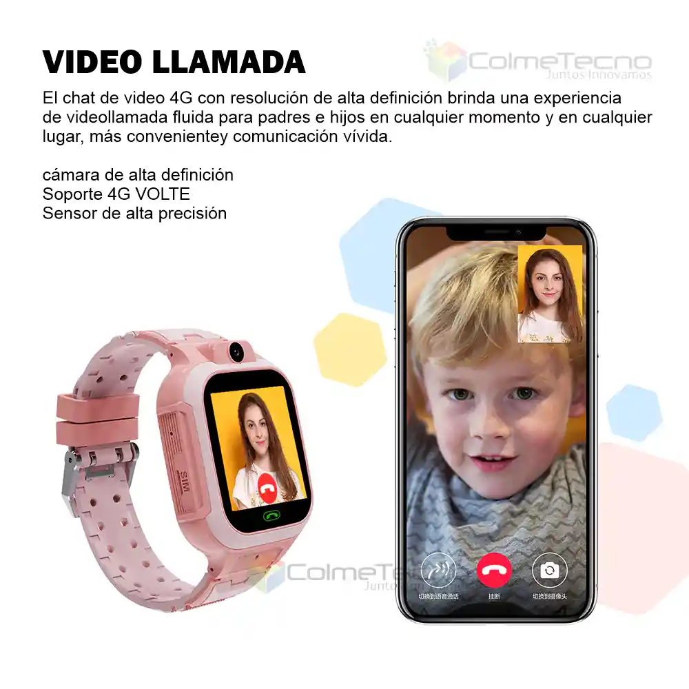 Reloj Smartwatch 4g Para Niños Gps Video Llamada T20 Homologado