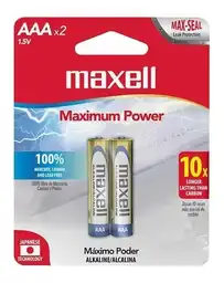 Bateria Pila Aaa Alcalina Maxell X2 1.5v Duracion Maxima