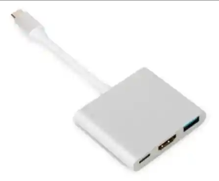 Convertidor Tipo C A Usb Hdmi Cable 3 En 1 Apple Macbook Pc Portatil