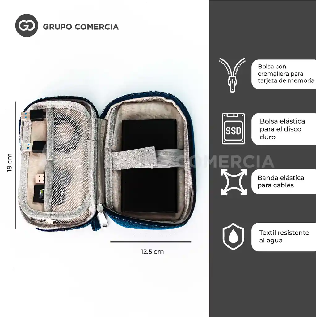 Organizador Maleta Para Cables Viaje Accesorios Multifuncion