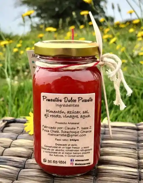 Conserva De Pimentón Dulce Picante 235 Grs